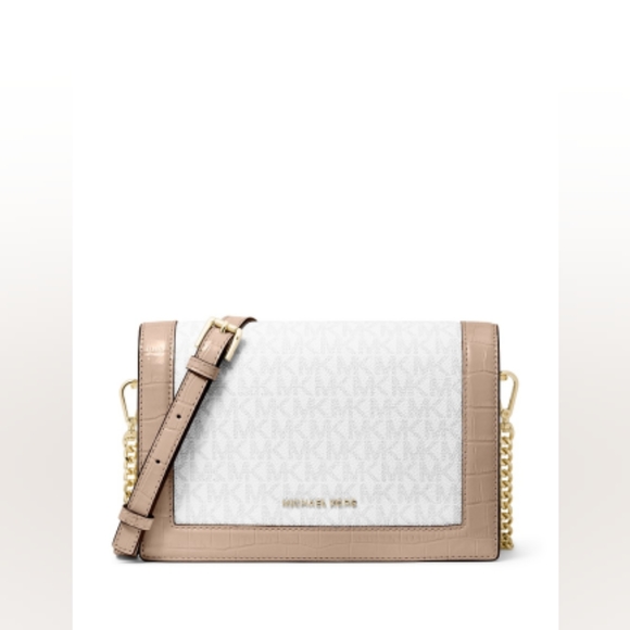 Michael Kors Jet Set Flap Chain Signature Crossbody Bag - Picture 1 of 12